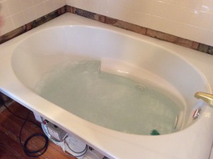 Bubbles!!  In the New Alleghany Room Tub